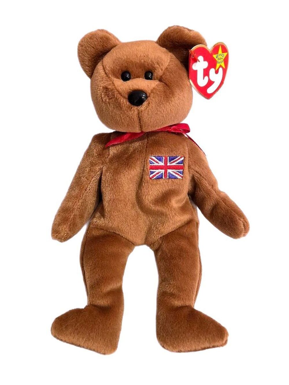 VTG Ty Beanie Baby Britannia Bear 1997 UK Exclusive Retired MWT